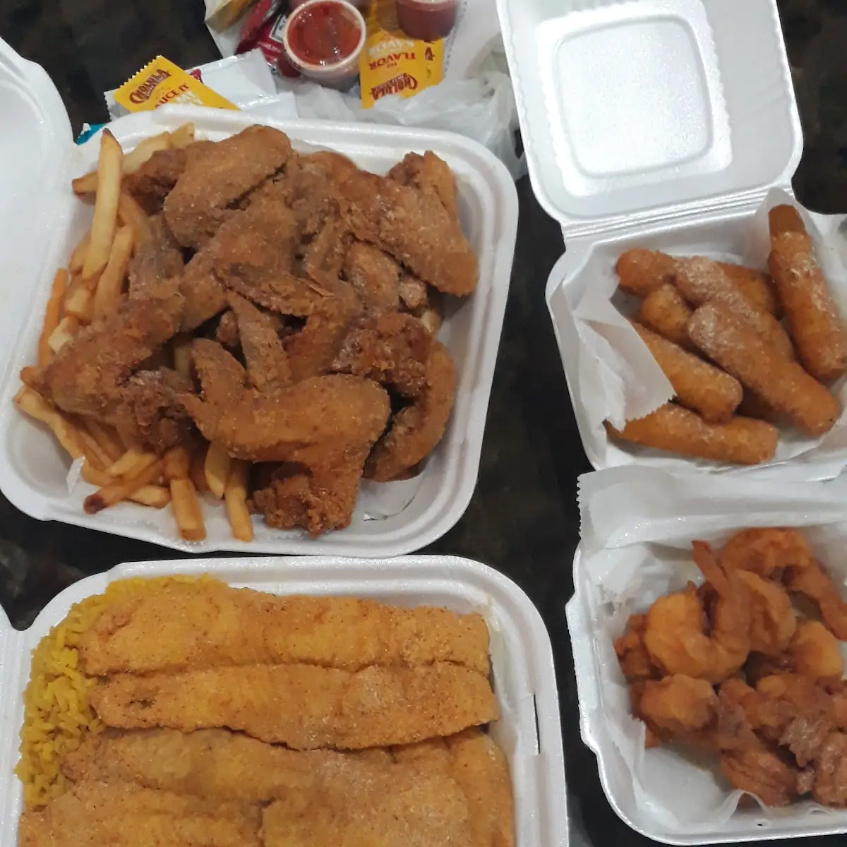 Chicken Wings Dinner Catfish Dinner