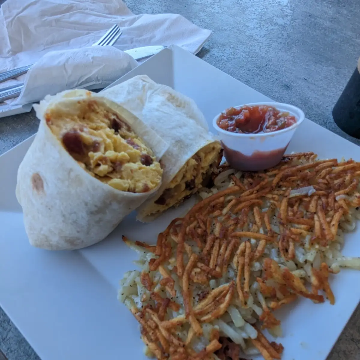 Bacon Egg and Cheese Burrito