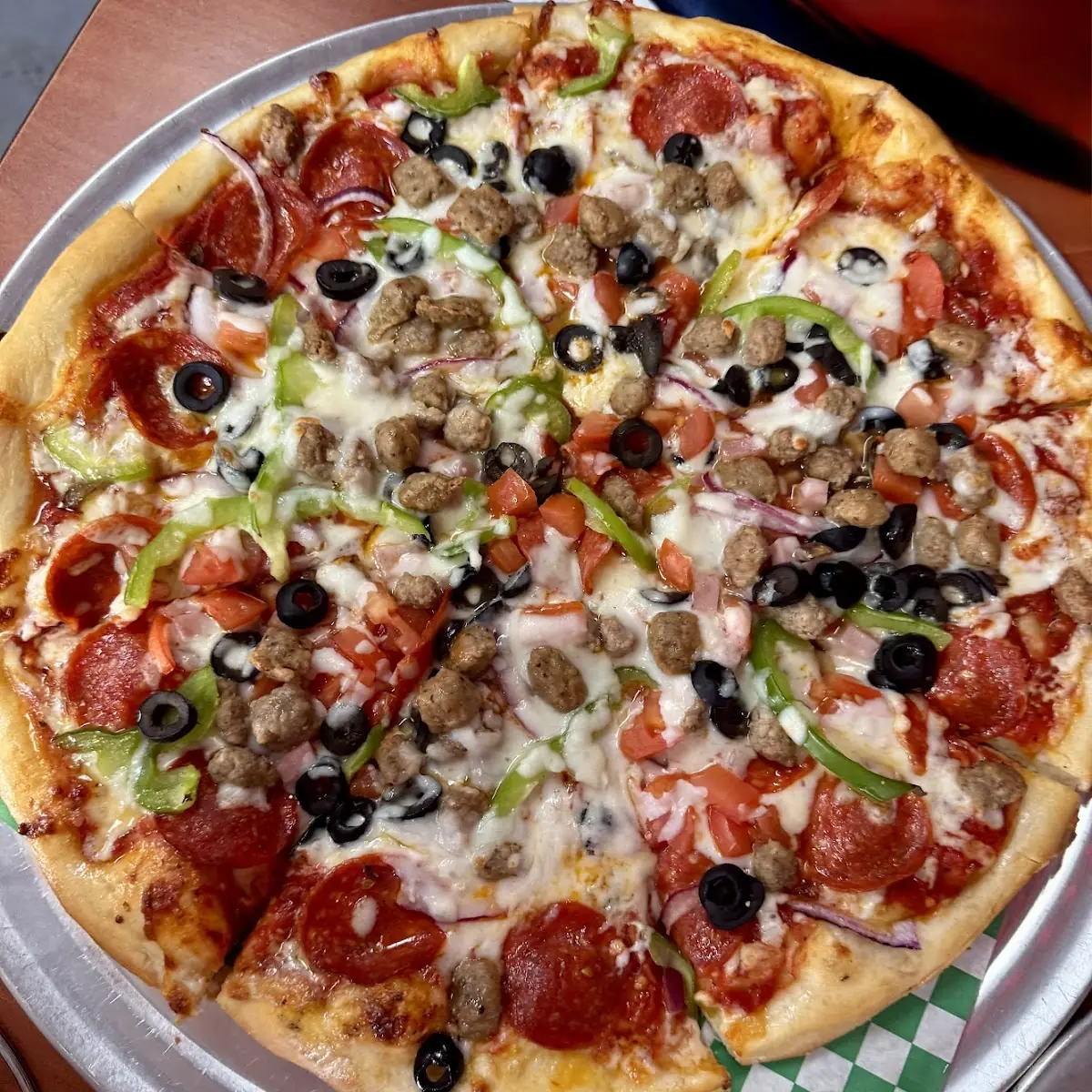 Meat Lovers Pizza with Vegetables