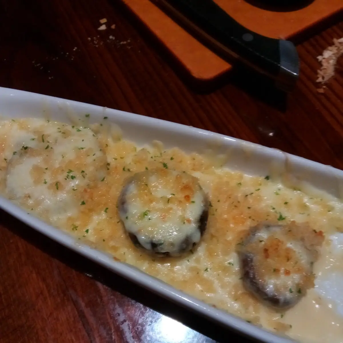 White Cheddar Stuffed Mushrooms