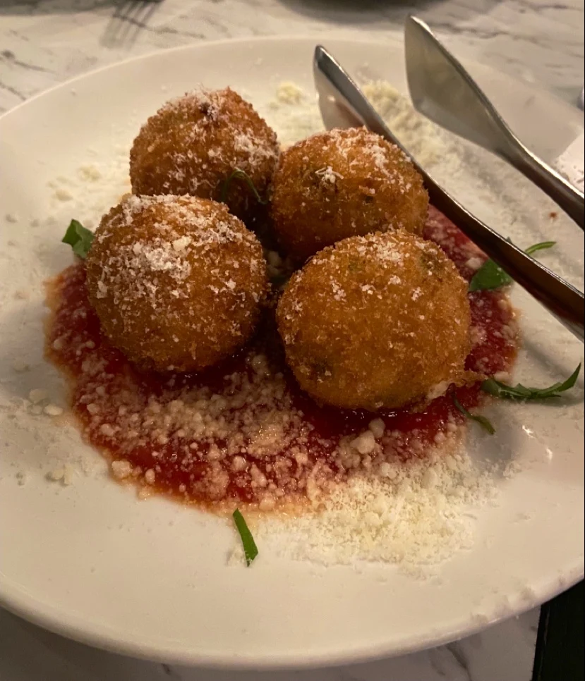 Arancini, Ristorante Tartufo