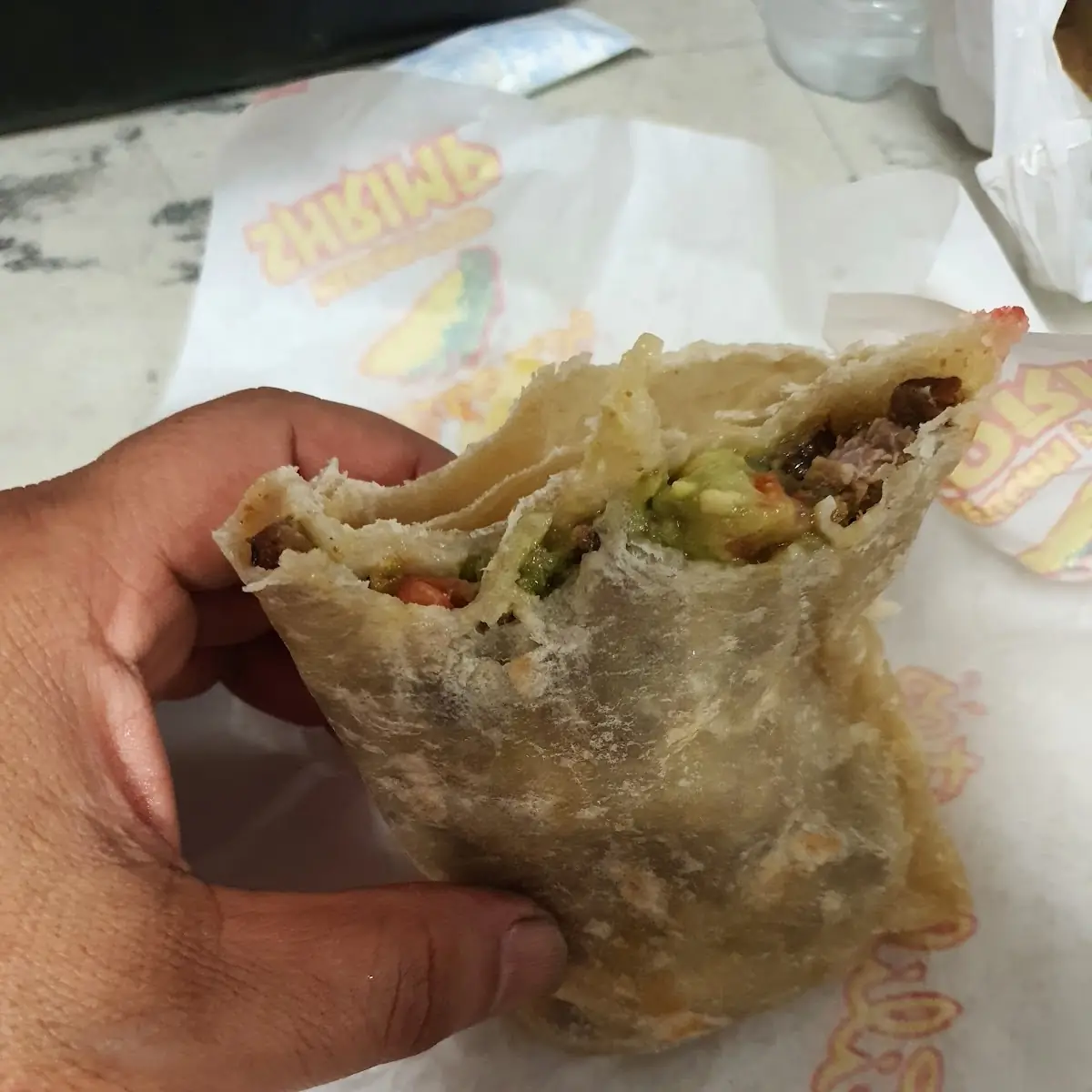 Burro de Carne Asada Sin Carne