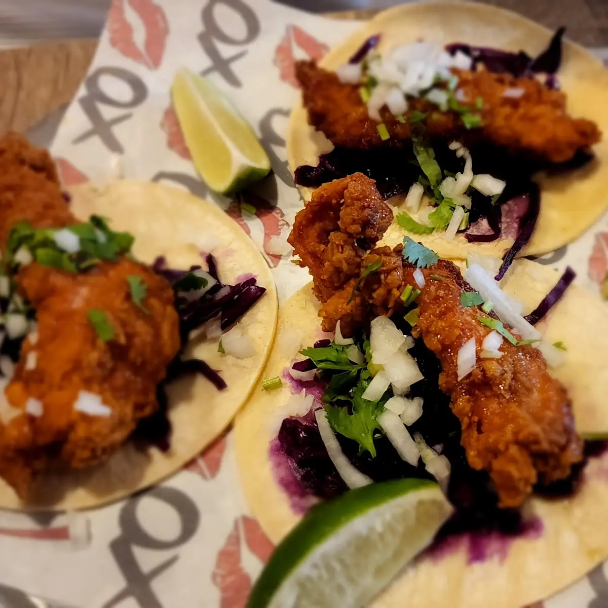 Fried Chicken Tacos