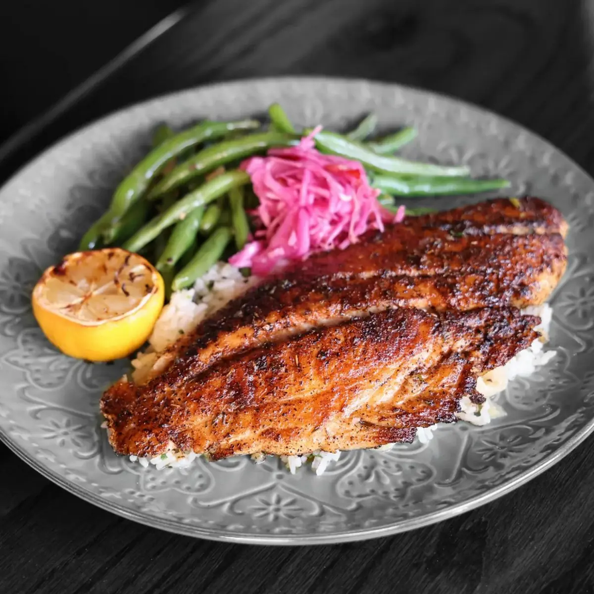 Blackened Gulf Red Snapper
