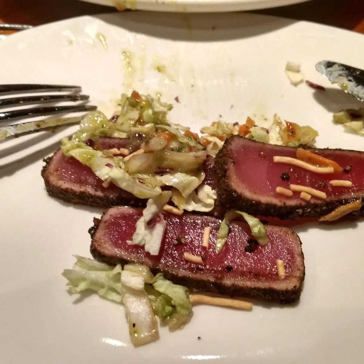 Seared Peppered Ahi