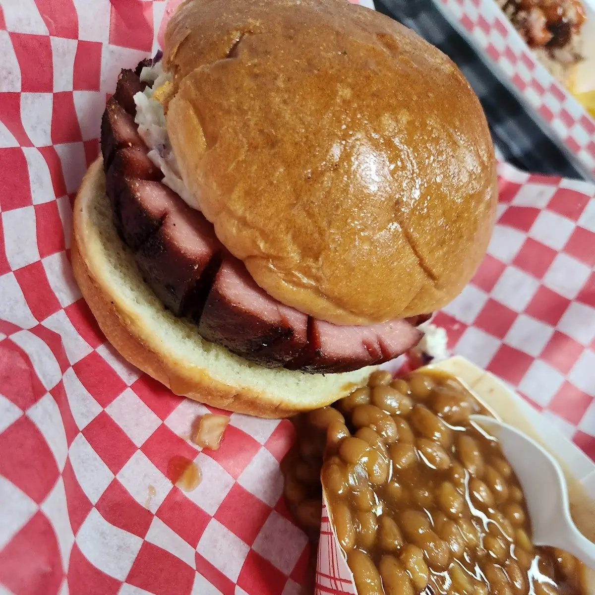 Smoked Bologna Sandwich