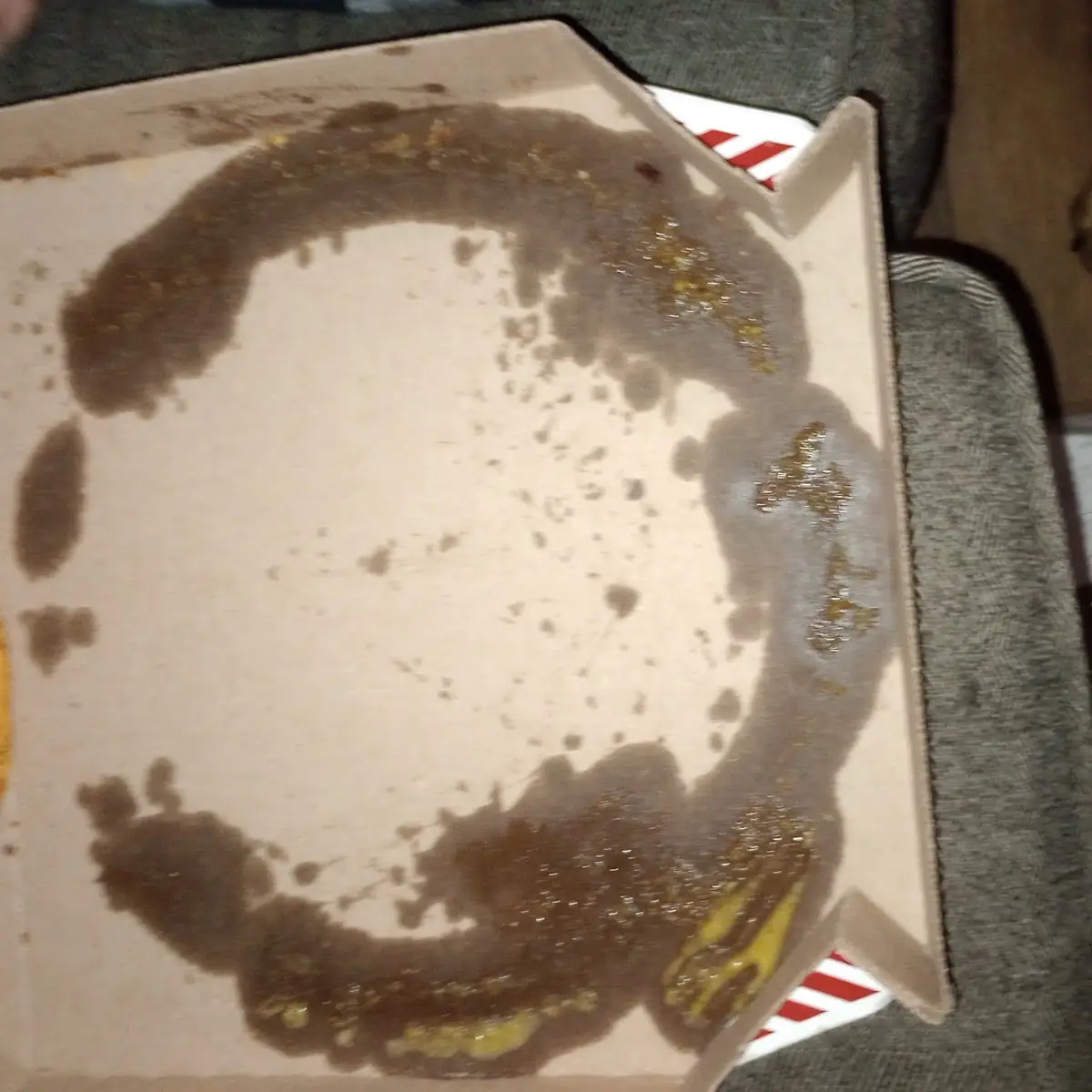 Pizza Grease Ring from Garlic Butter