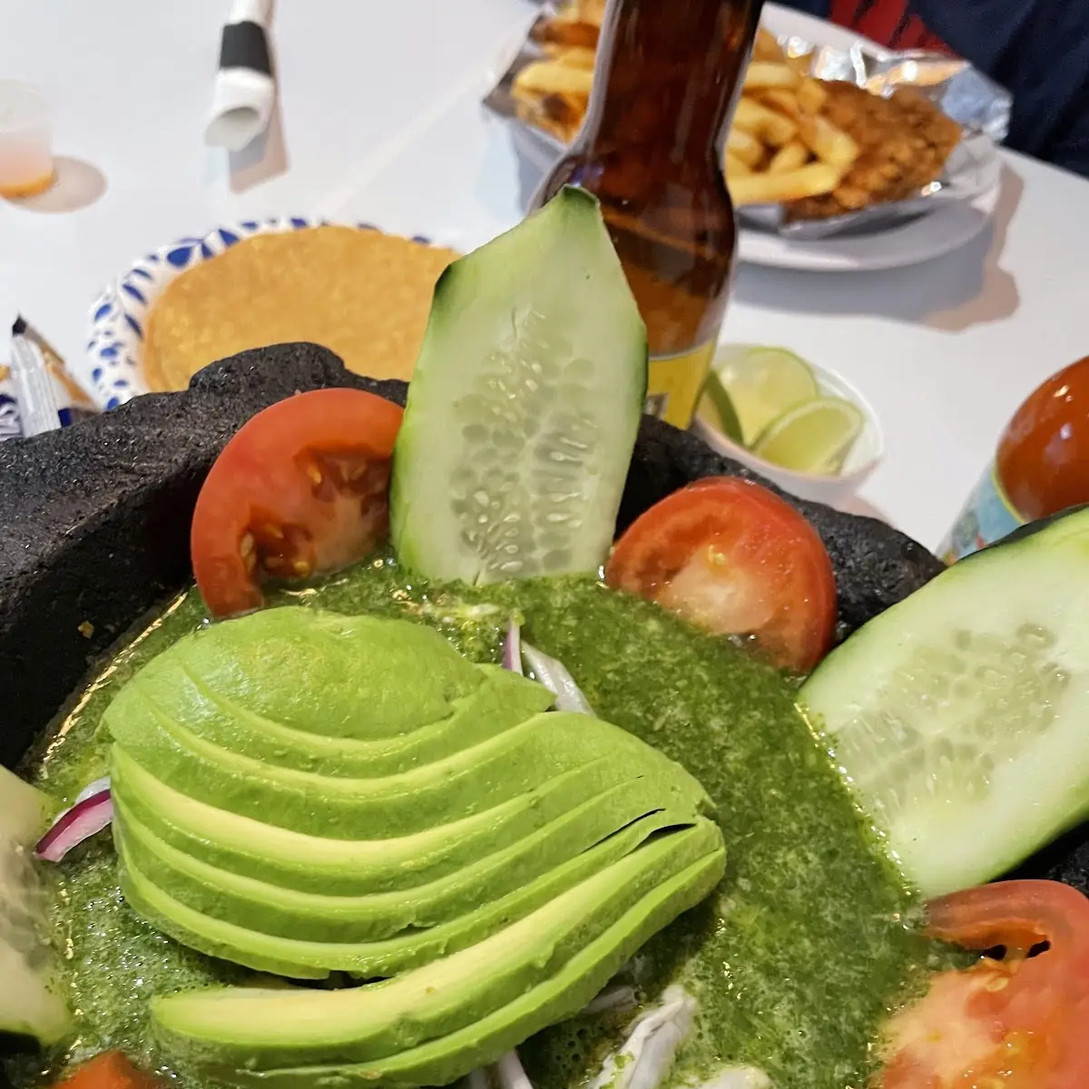 Camarones Aguachile Salsa Verde