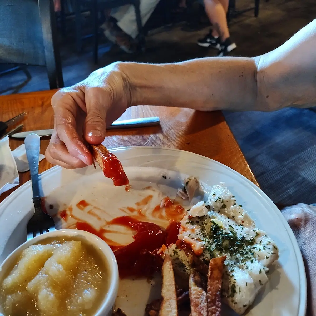 Boiled Fish Dinner