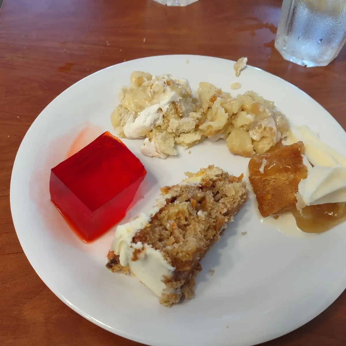 Carrot Cake Banana Pudding Peach Cobbler