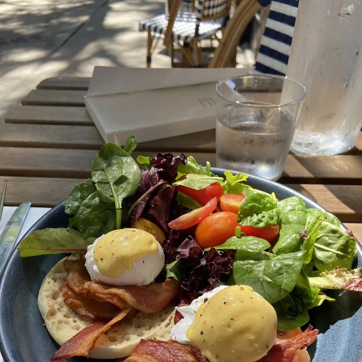 Eggs Benedict with Mixed Greens