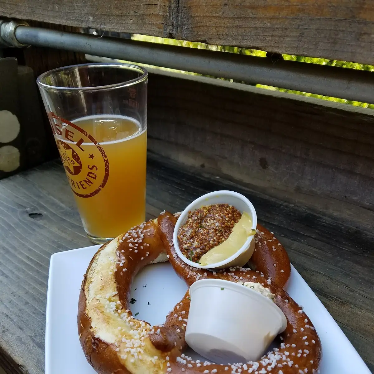 Pretzel with Beer Cheese