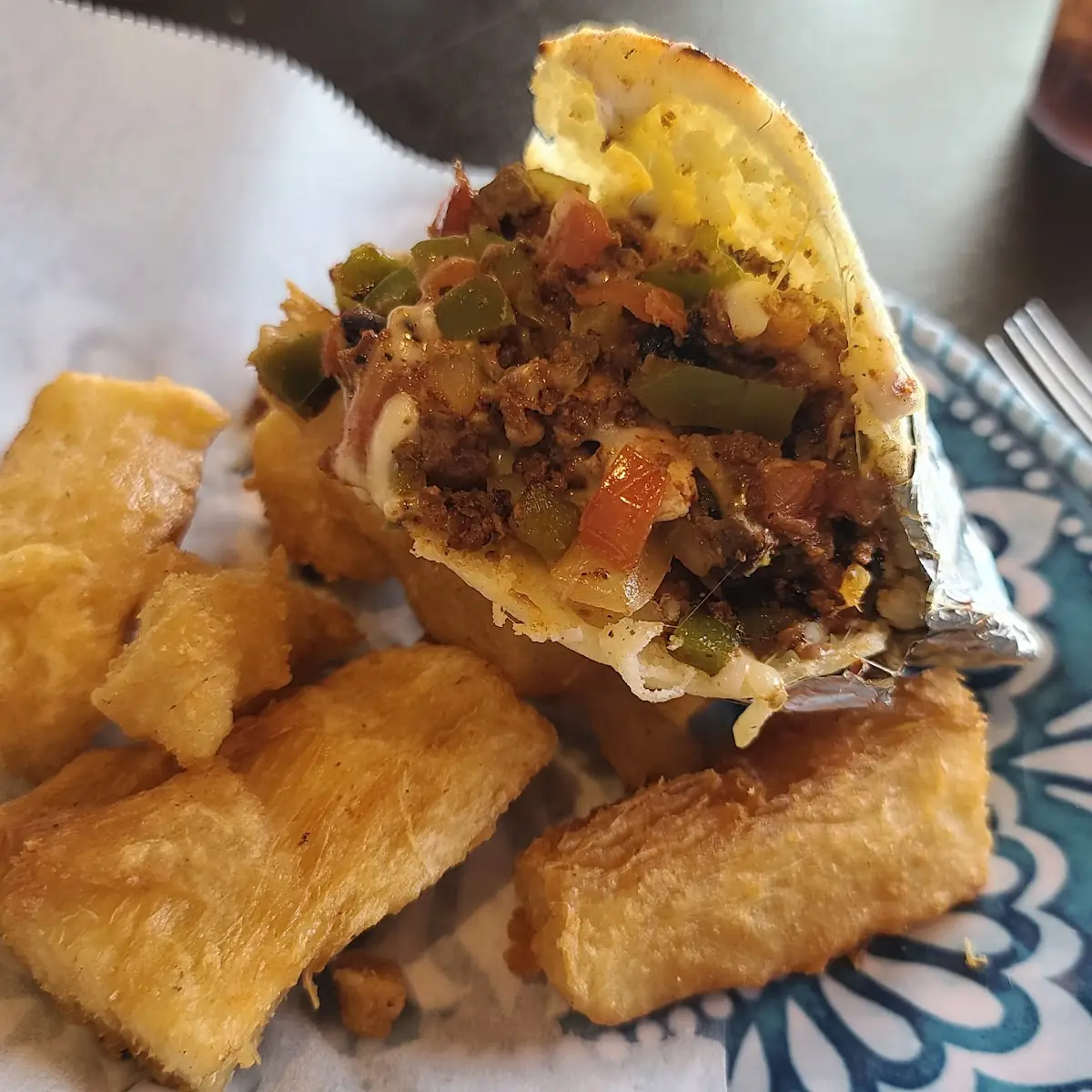 Arepa Loca with Plantains