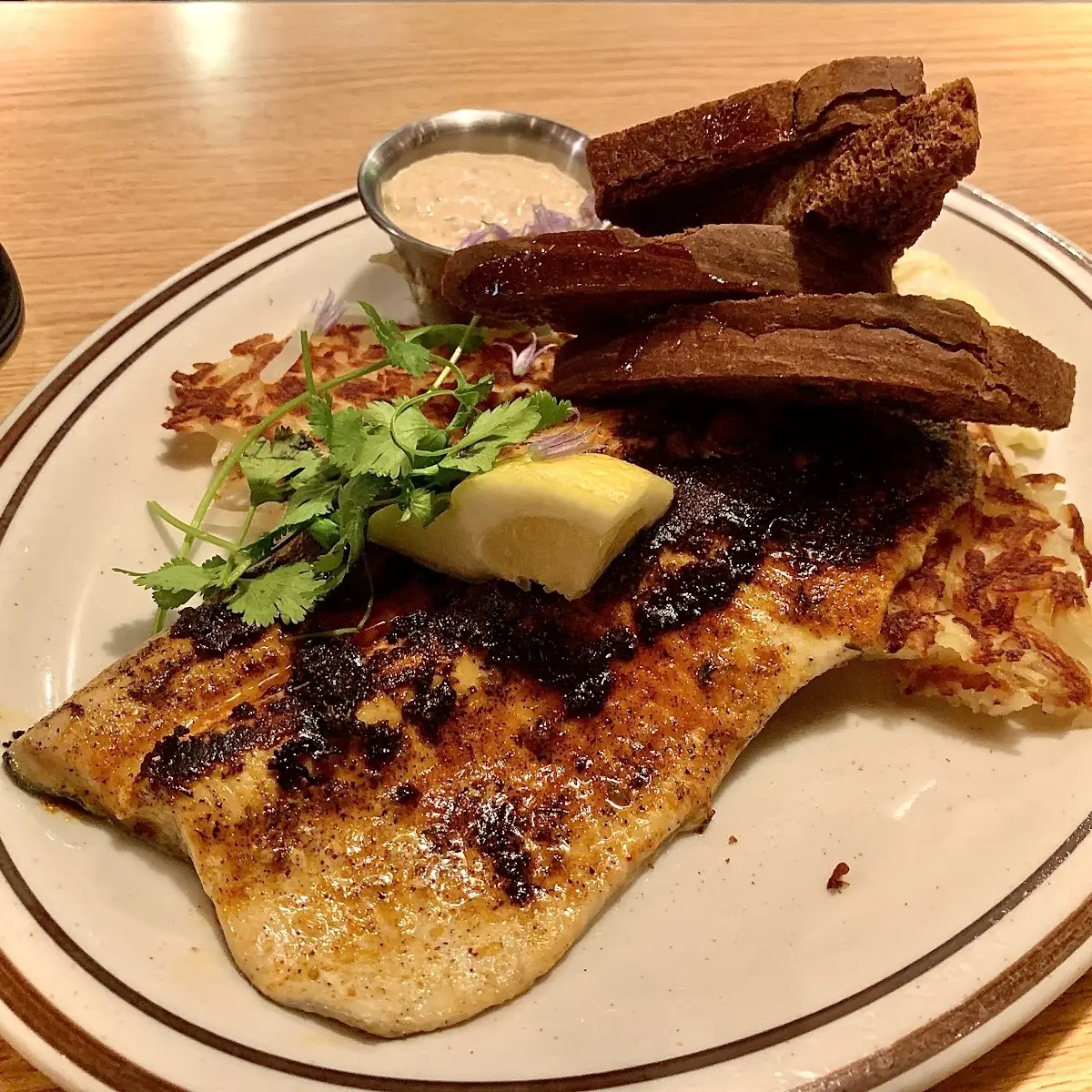Hash Browns with Toast