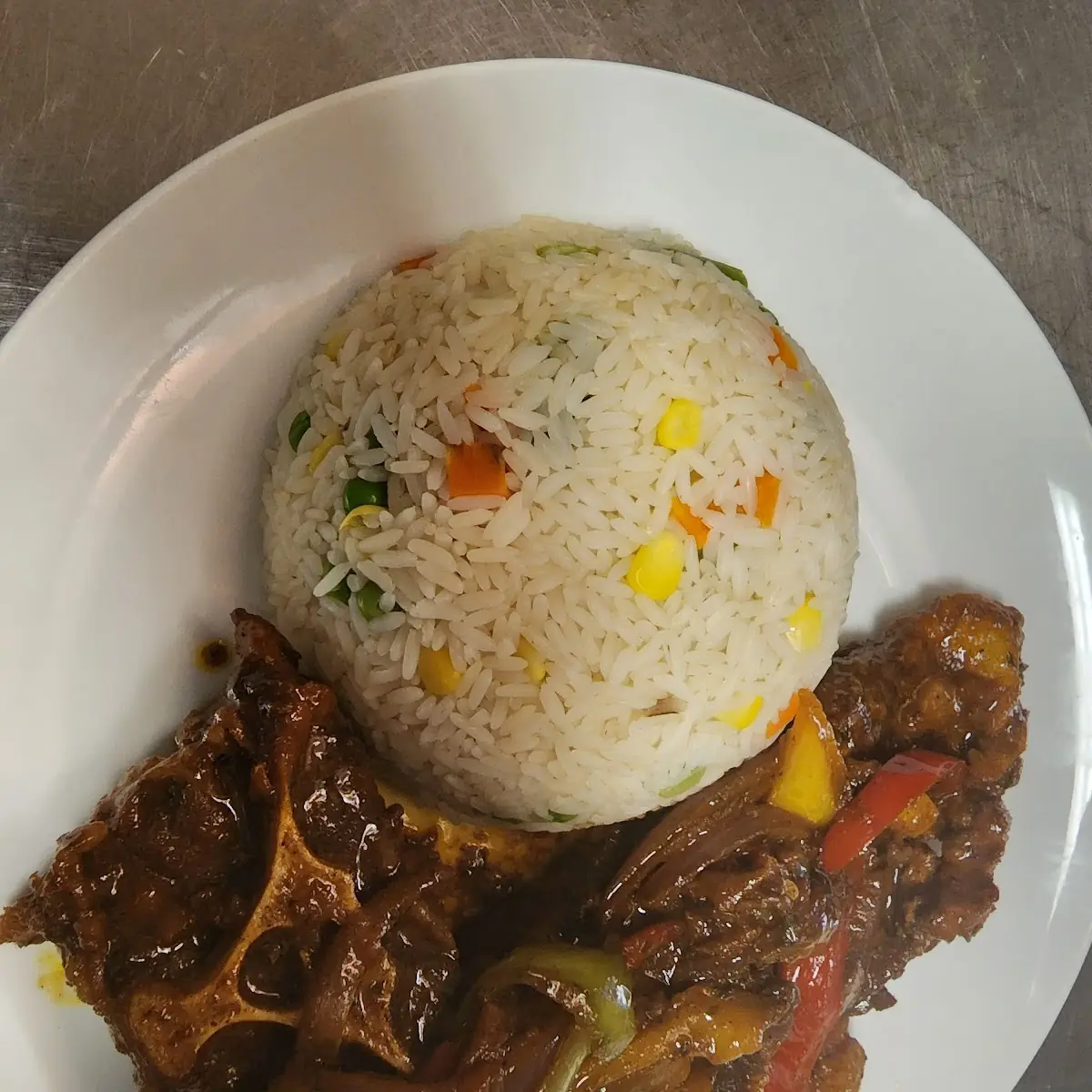 Oxtail with Vegetables Rice
