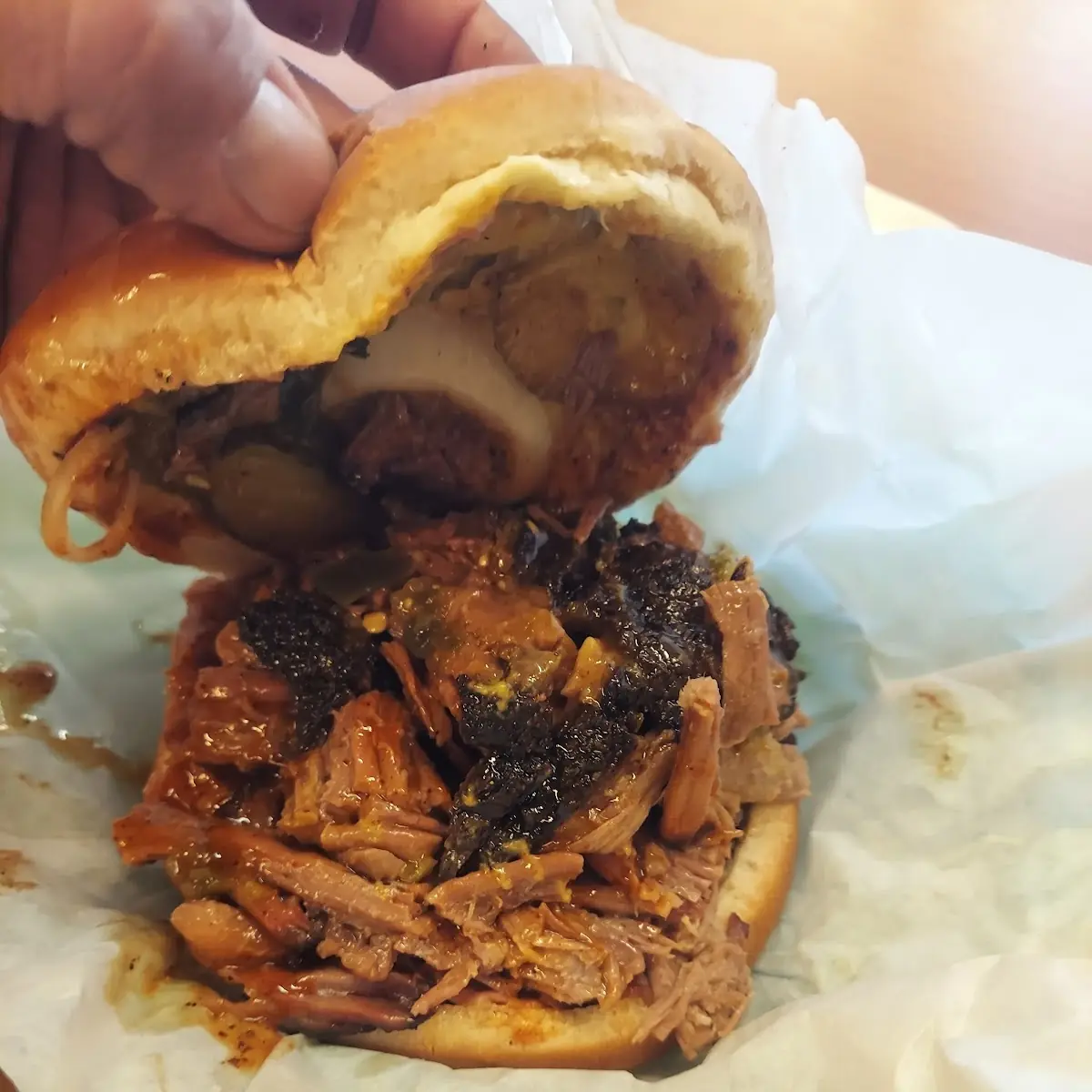 Double Beef Brisket Sandwich