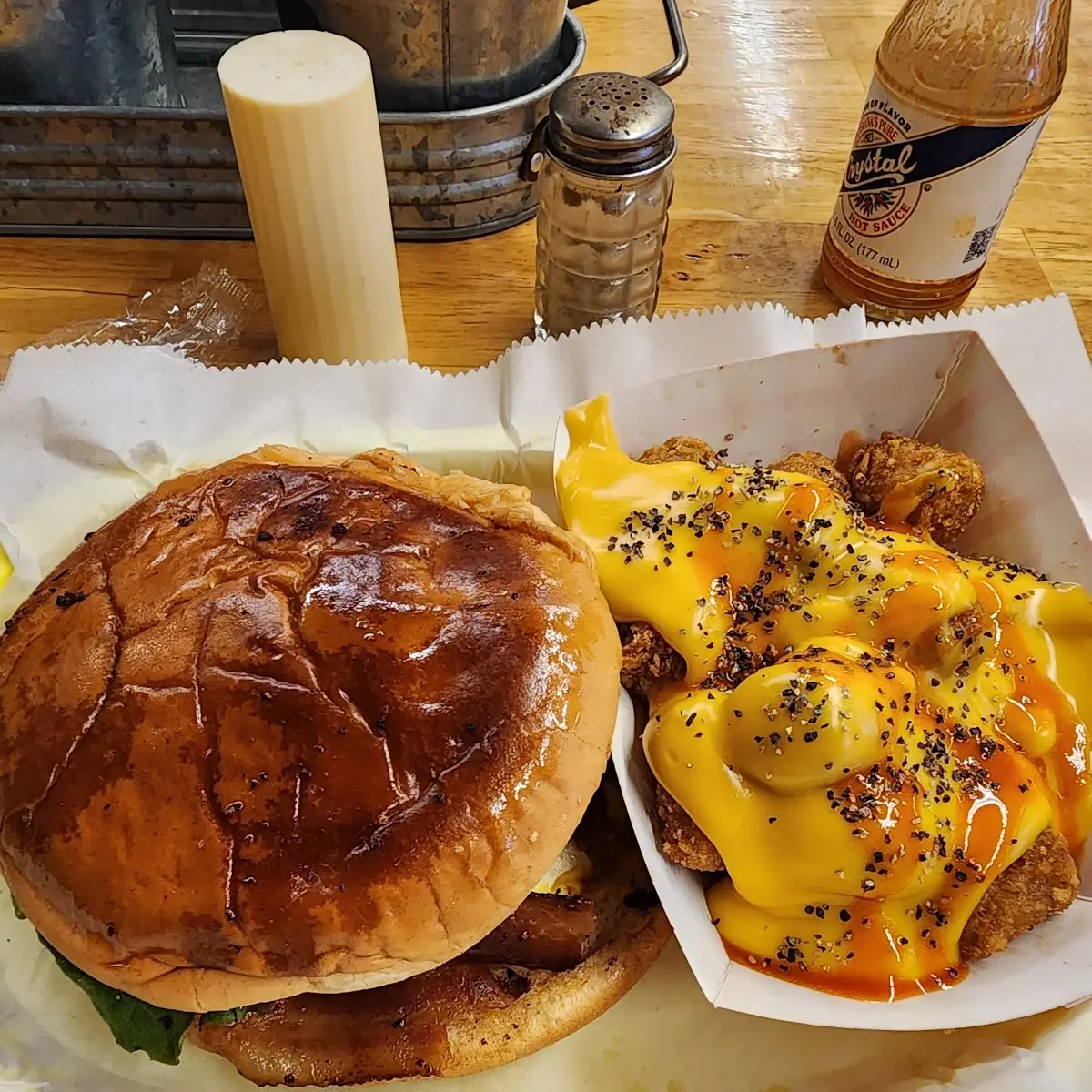 Bacon Cheese Burger with Cheese Tutorials Tots