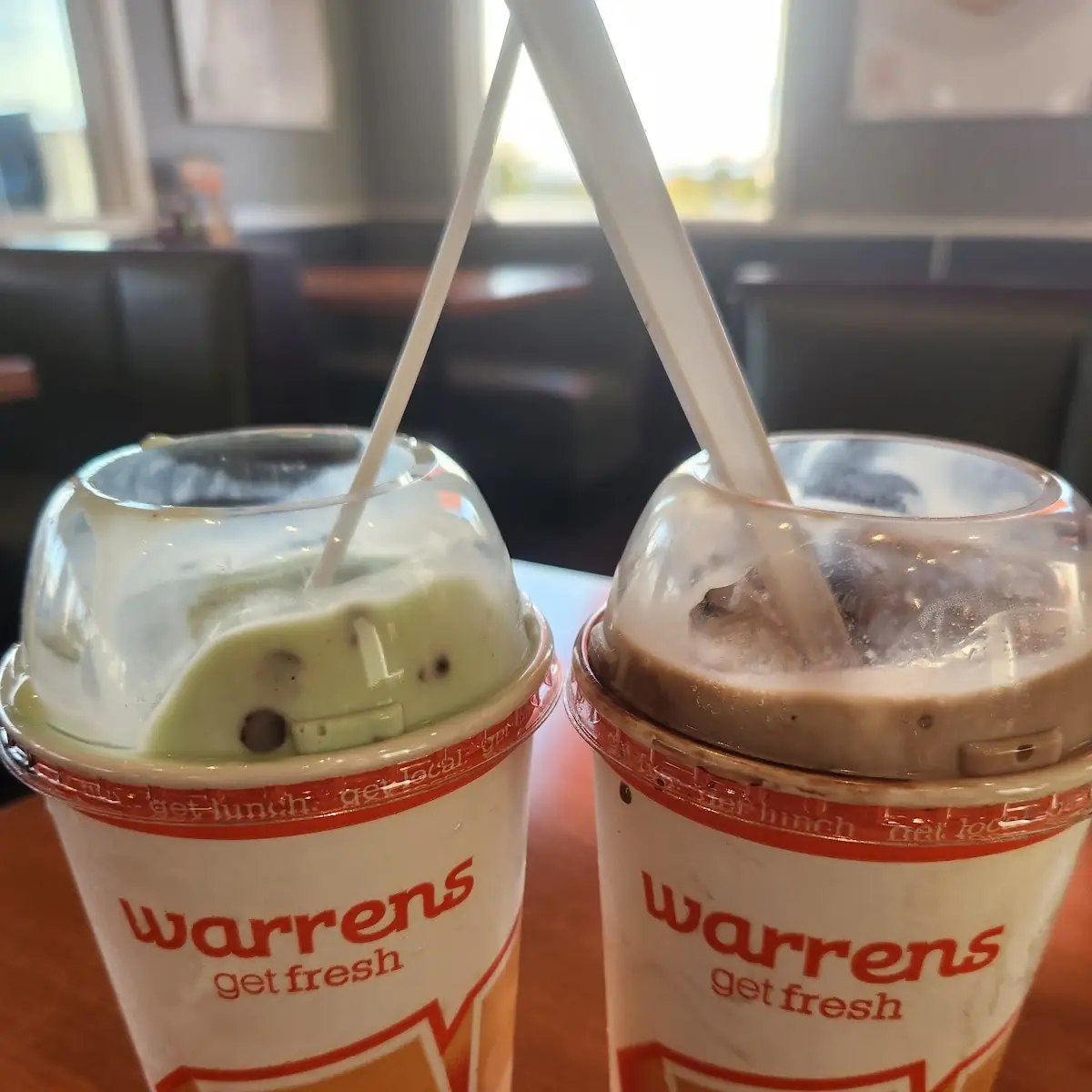 Mint Chip and Chocolate Mint Shakes