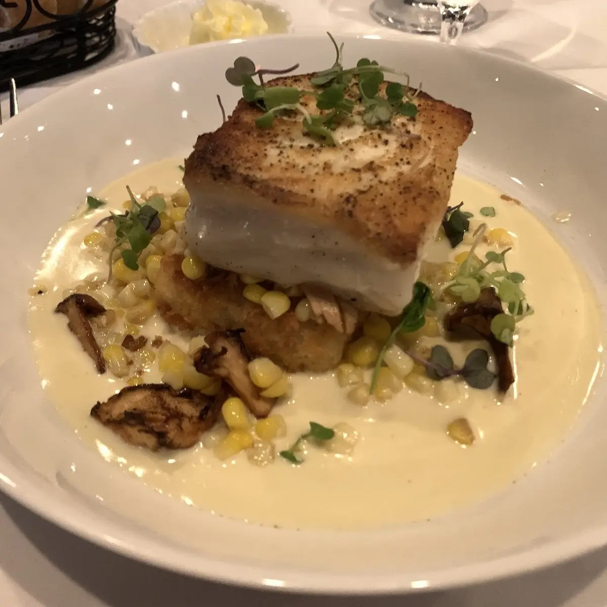 Halibut with Mustard Butter Sauce
