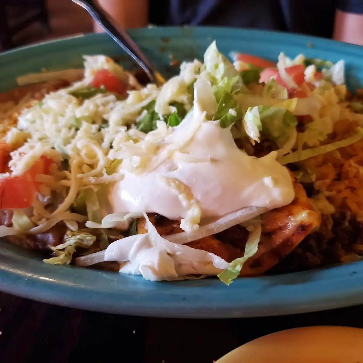 Tostada Rice & Beans