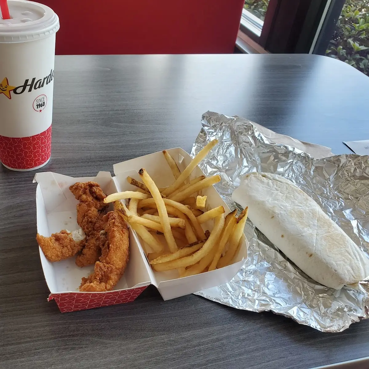 Chicken Tenders Combo and Chicken Burrito