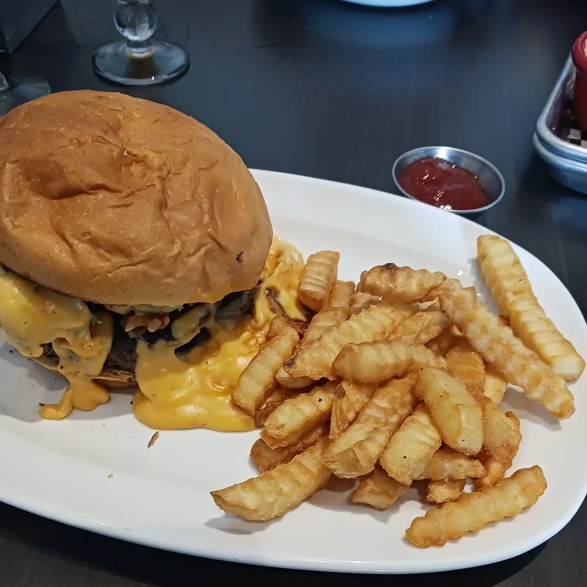 Beer Cheese Bacon Burger