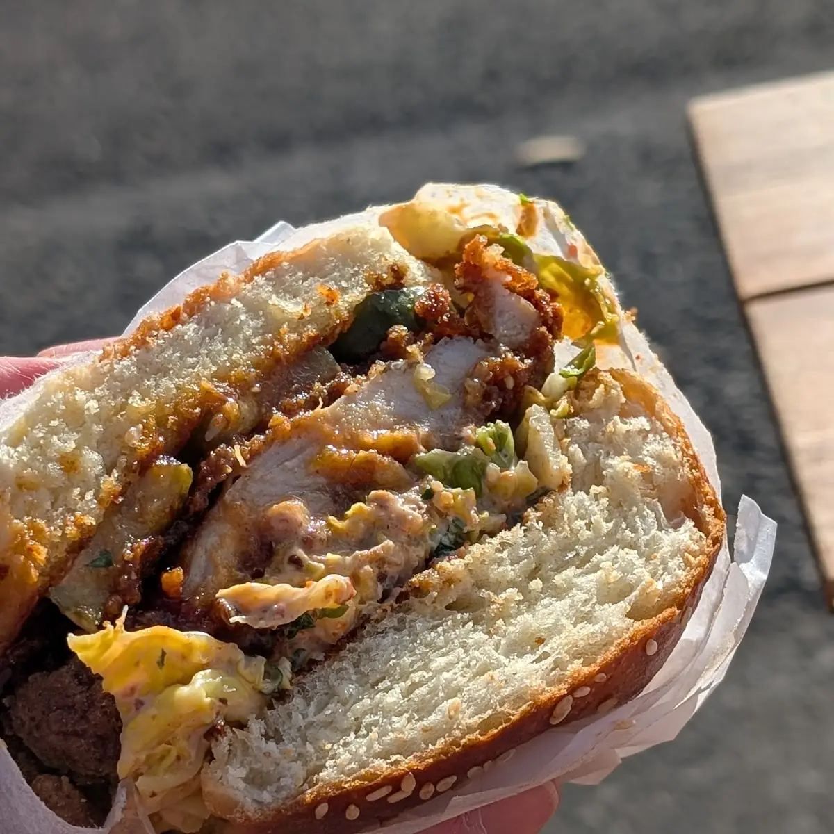 Spicy Eggplant Sandwich