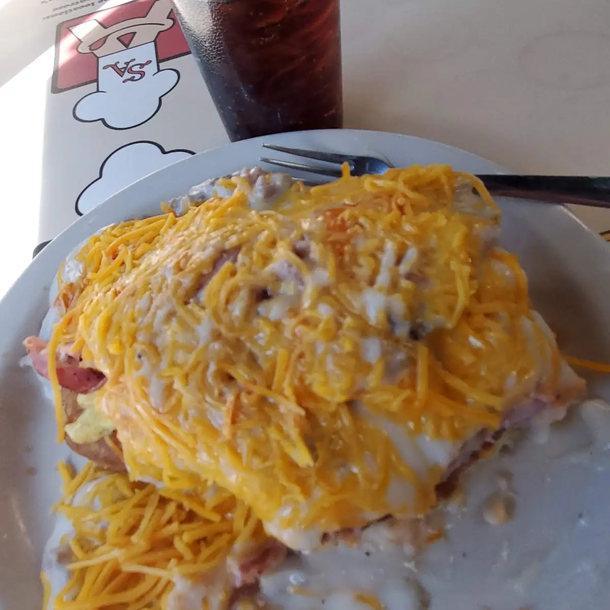Biscuit Supreme Shaved Ham Scrambled Eggs Cheese