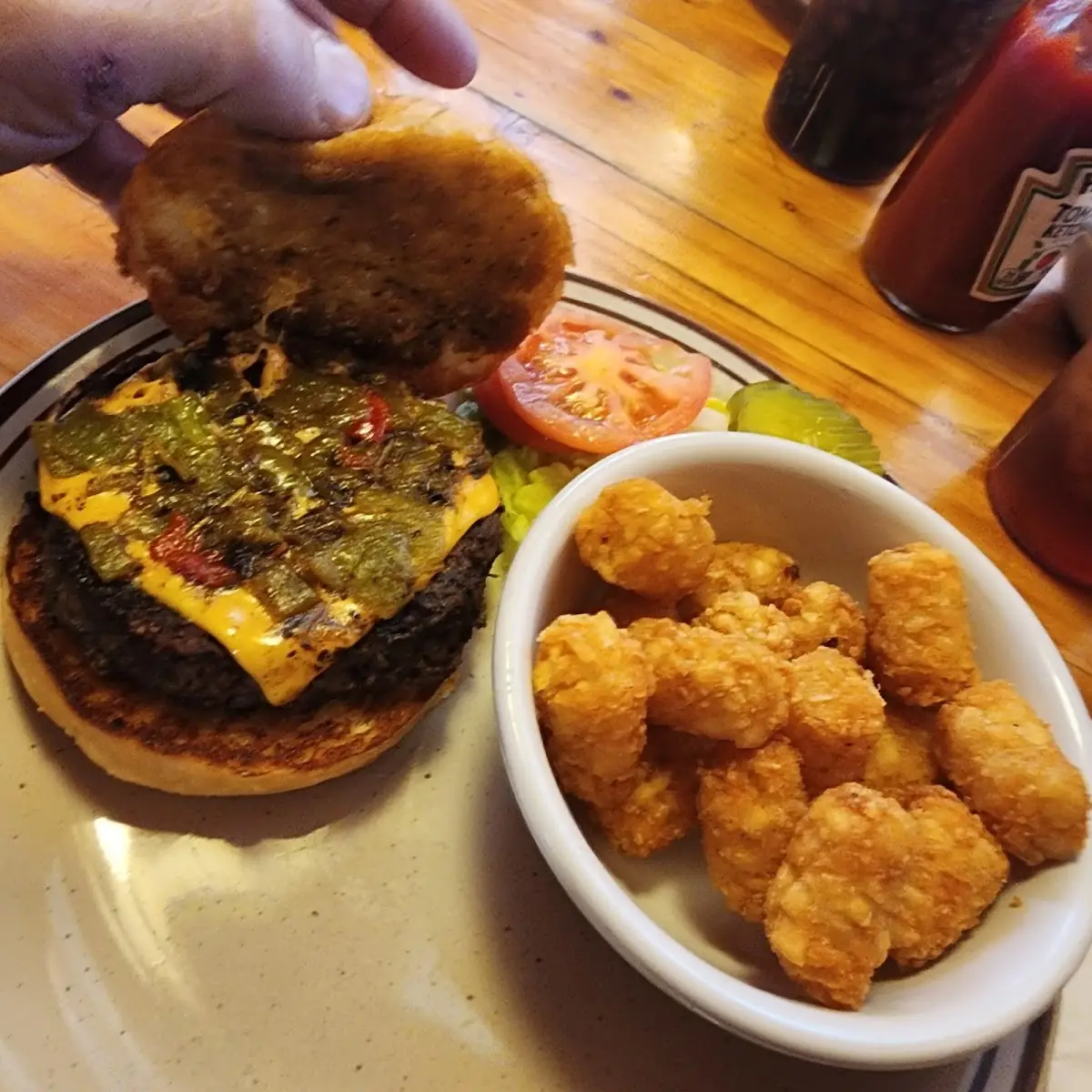 Green Chili Cheeseburger