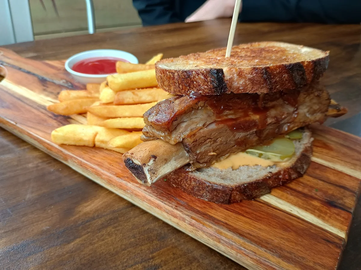 Signature Rib Sandwich with Fries, Street Taste