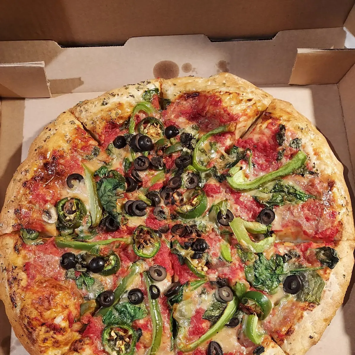Vegan Pizza with Vegetable Toppings