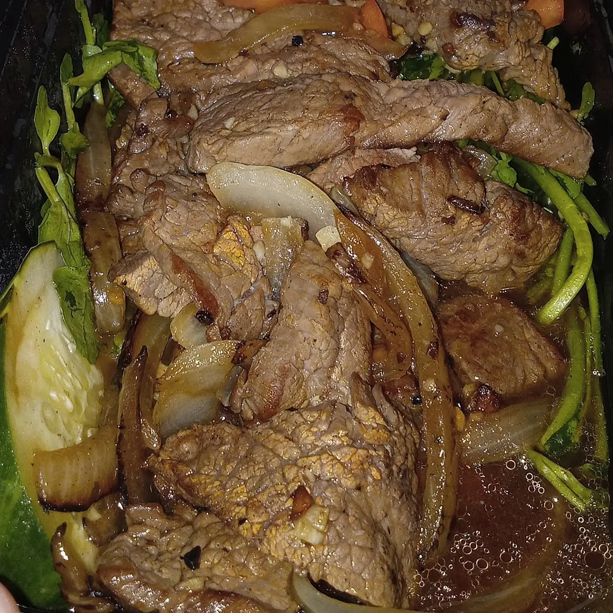 Marinated Flank Steak with Stir Fried Vegetables