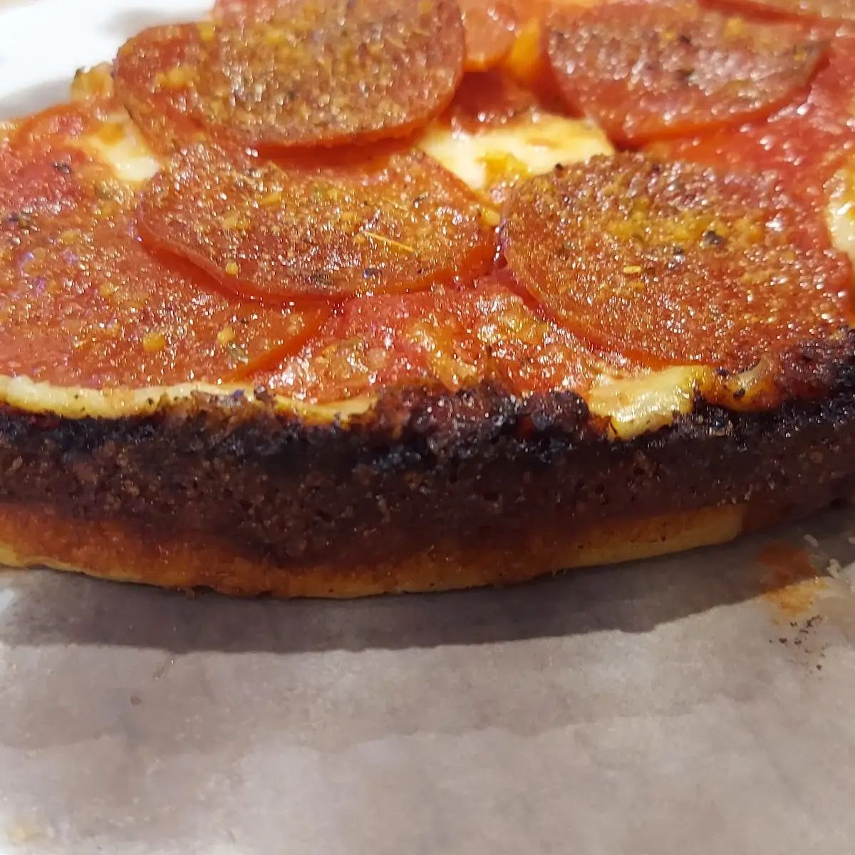 Deep Dish Pepperoni Pizza