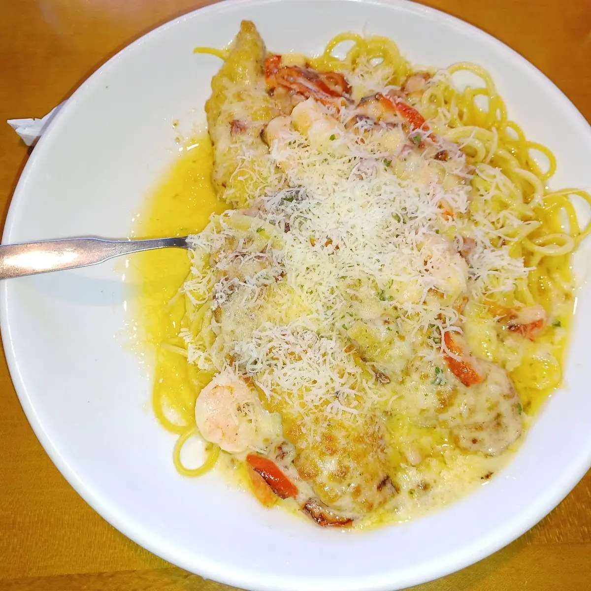 Chicken & Shrimp Carbonara