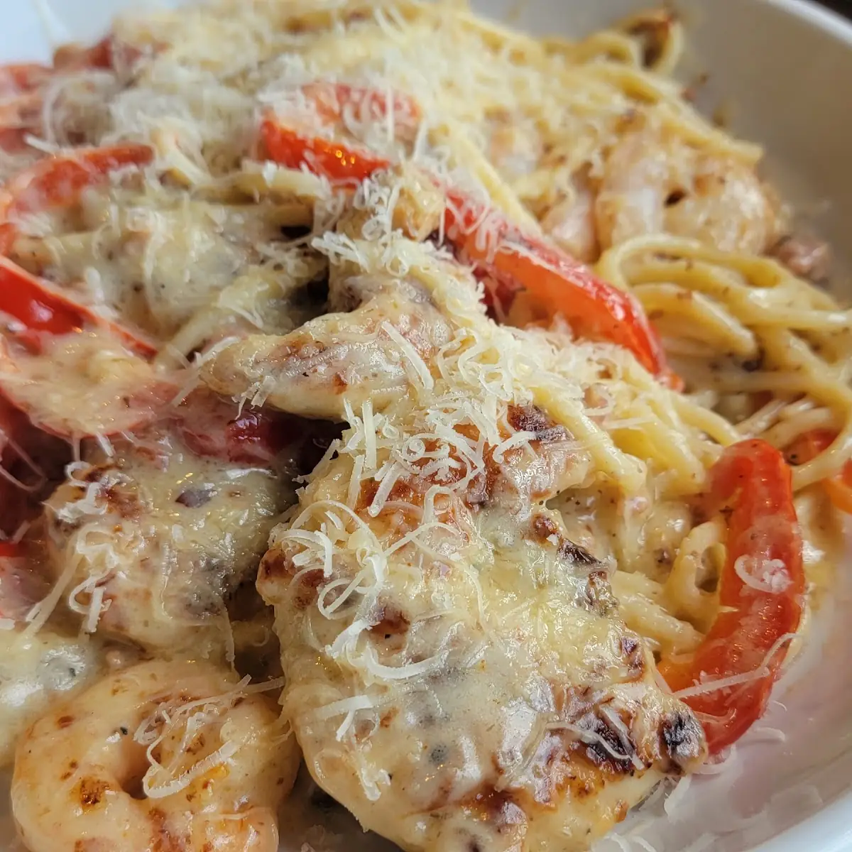 Chicken & Shrimp Carbonara