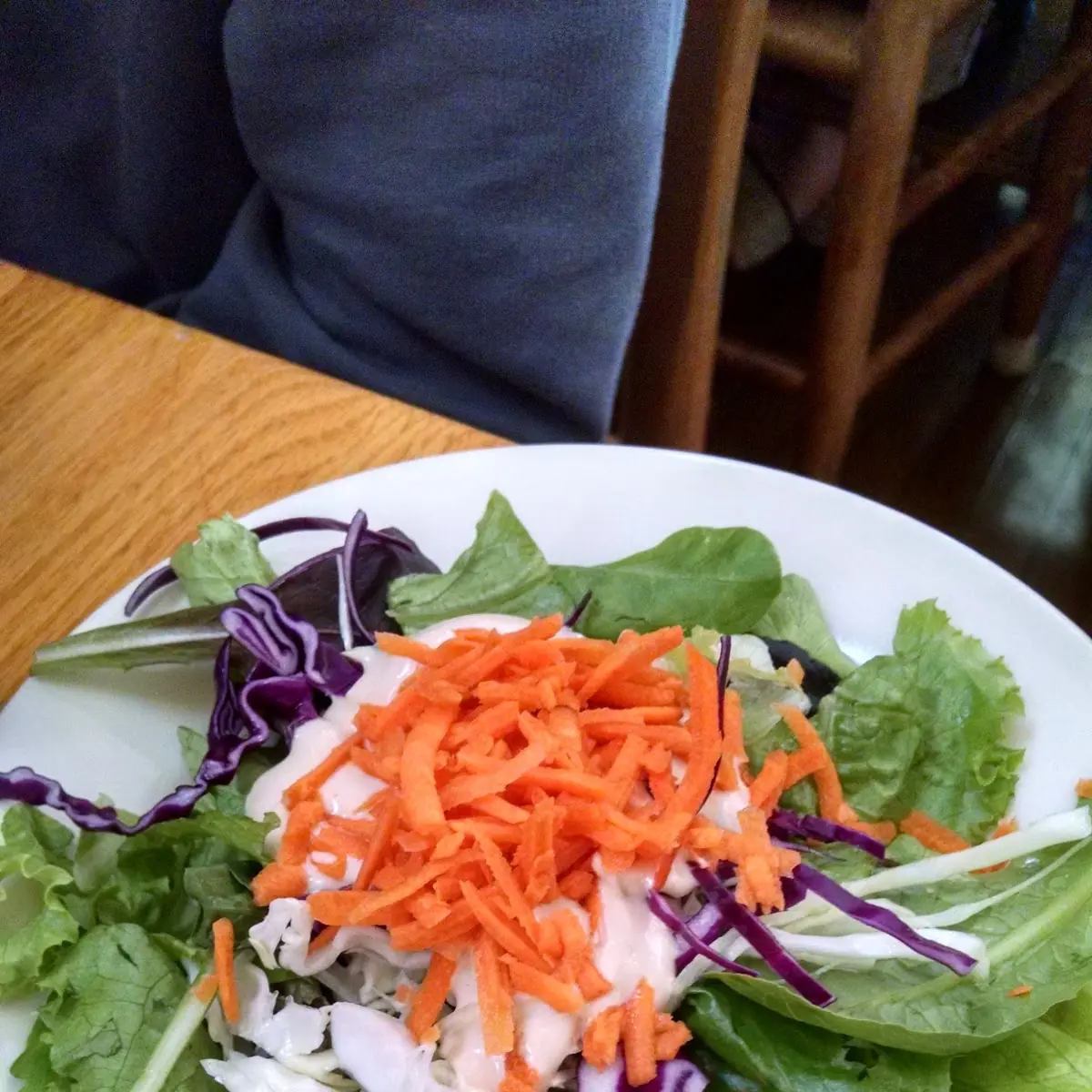 Side Garden Salad Really Fresh Vegetables