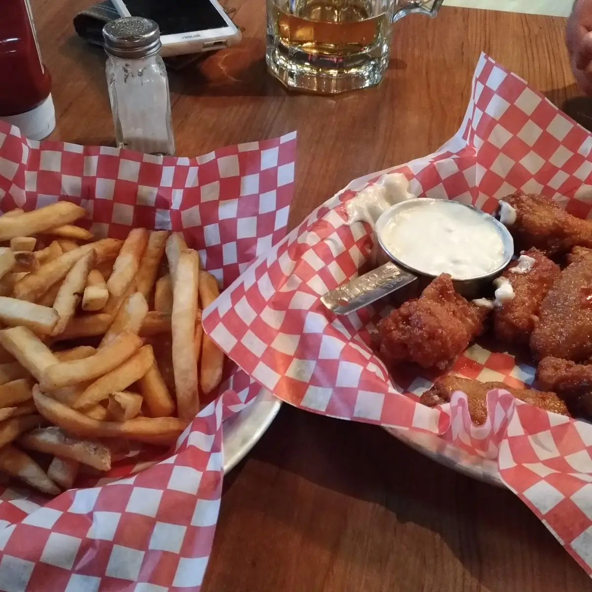 Chicken Wings and Fries