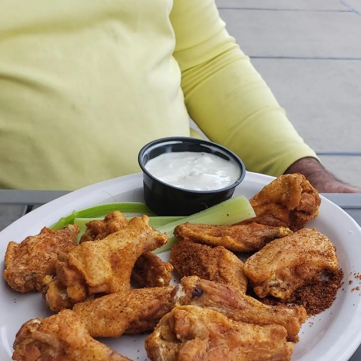 Wings and Blue Cheese Dressing