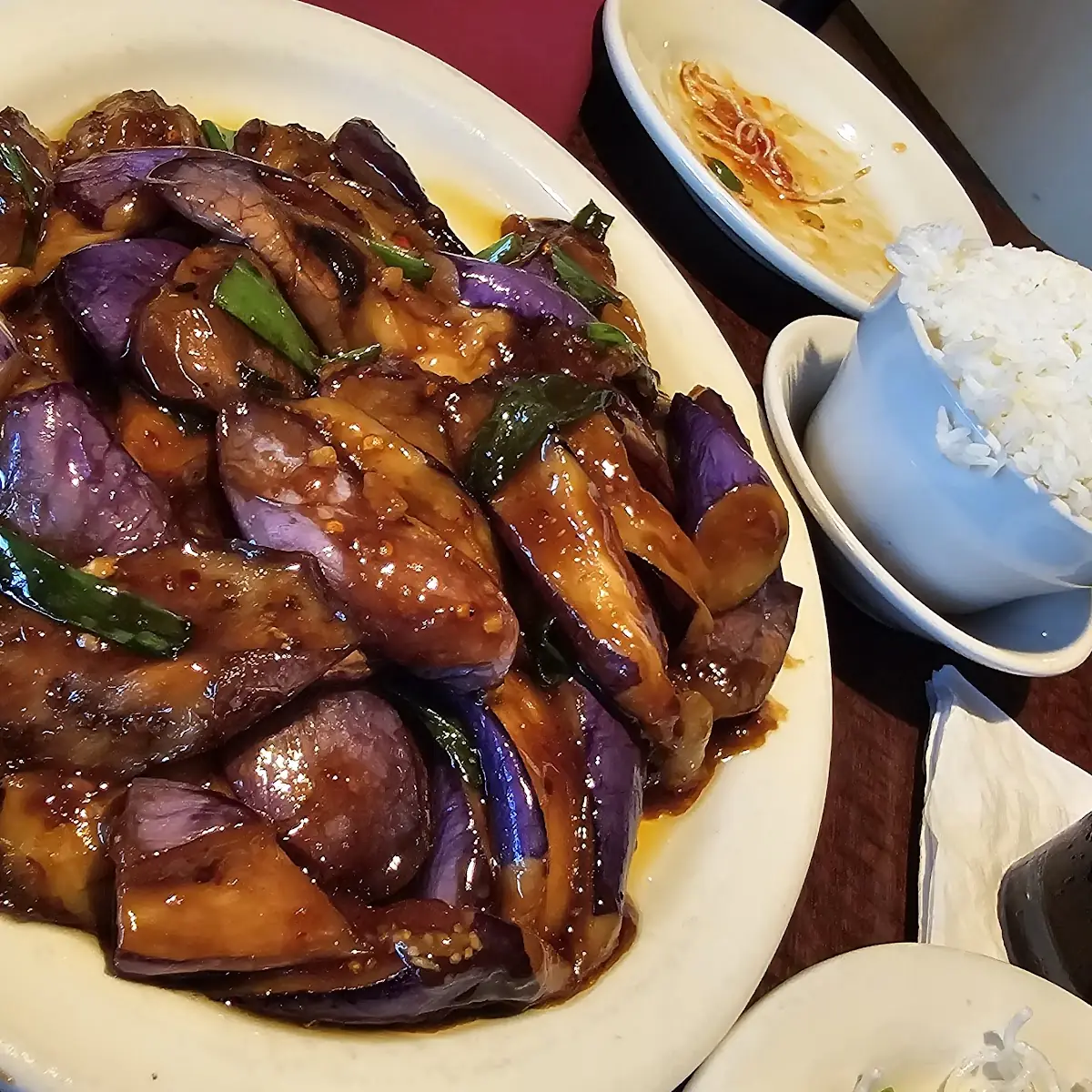 Eggplant w Garlic Sauce
