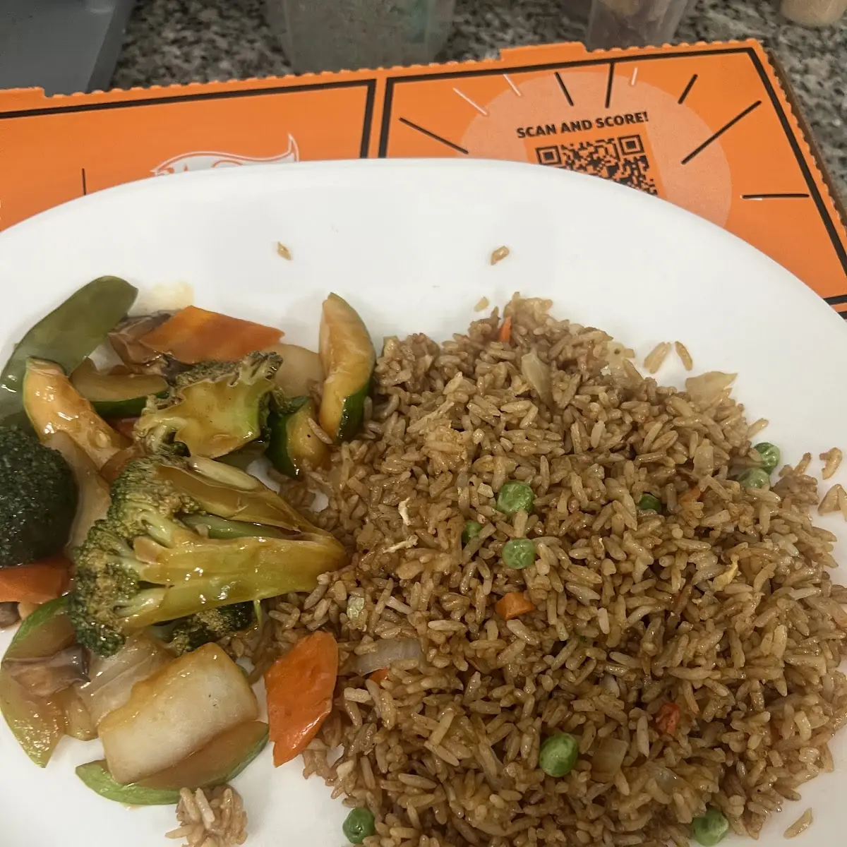 Fried Rice and Vegetable Delight