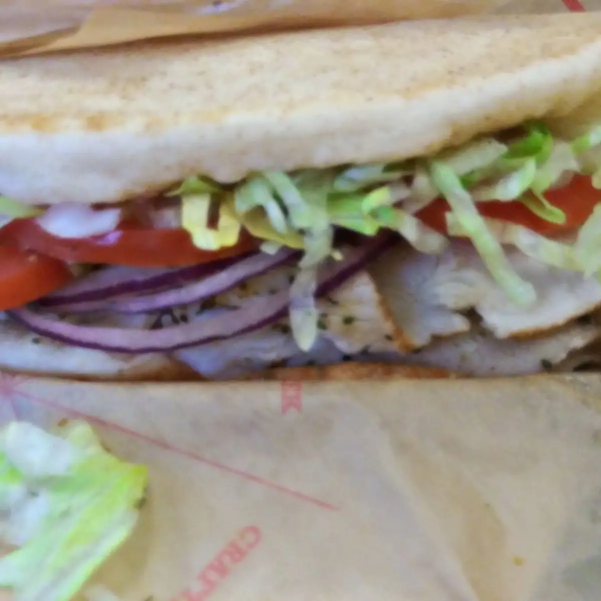 Turkey Gyro Sandwich