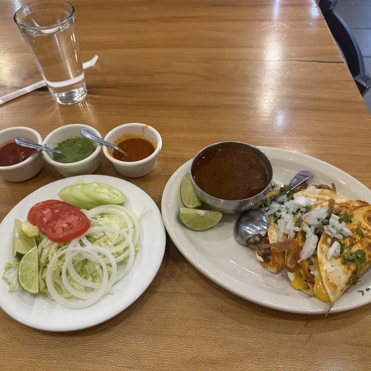 Birria Taco and Side Salad