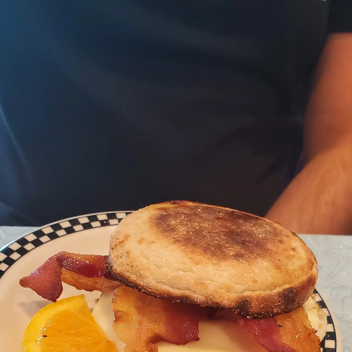English Muffin Bacon Egg and Cheese