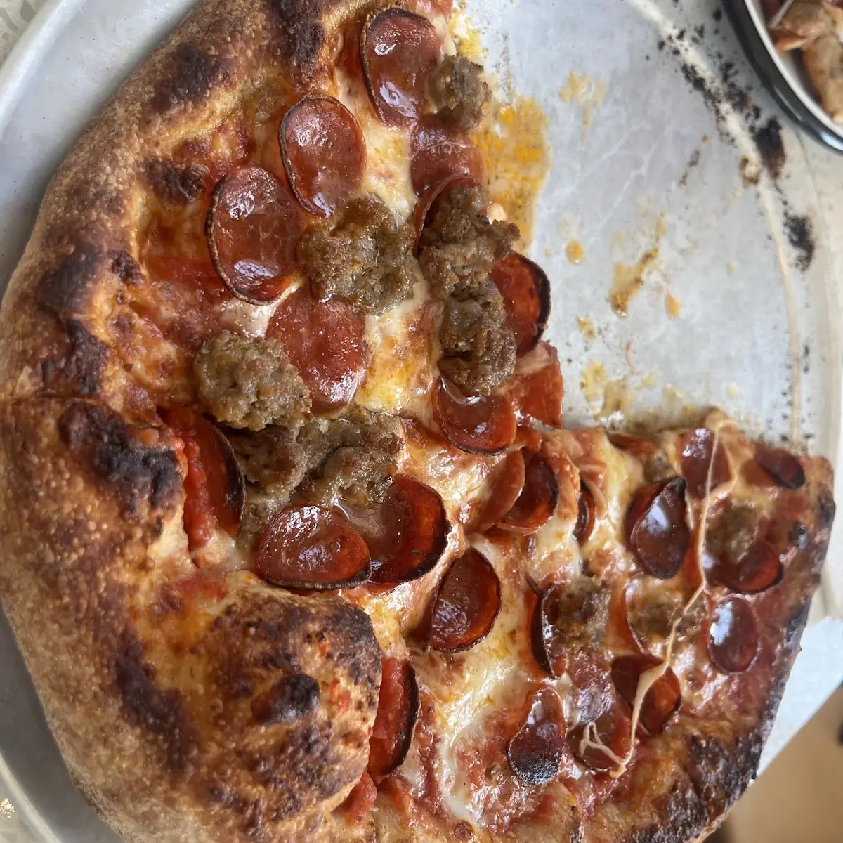 Sausage and Pepperoni Pizza