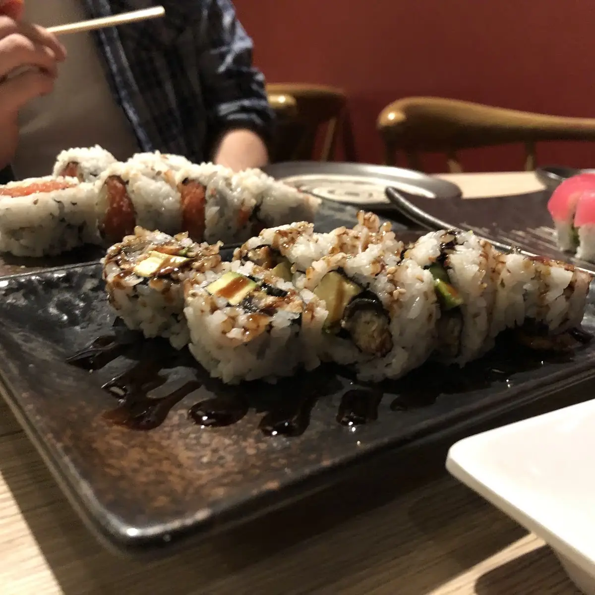 Spicy Tuna and Eel Cucumber Rolls