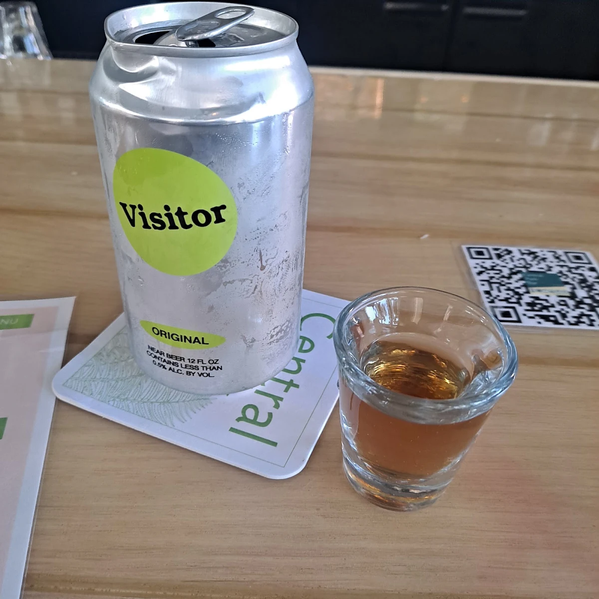 Non Alcoholic Beer and Shot Combo
