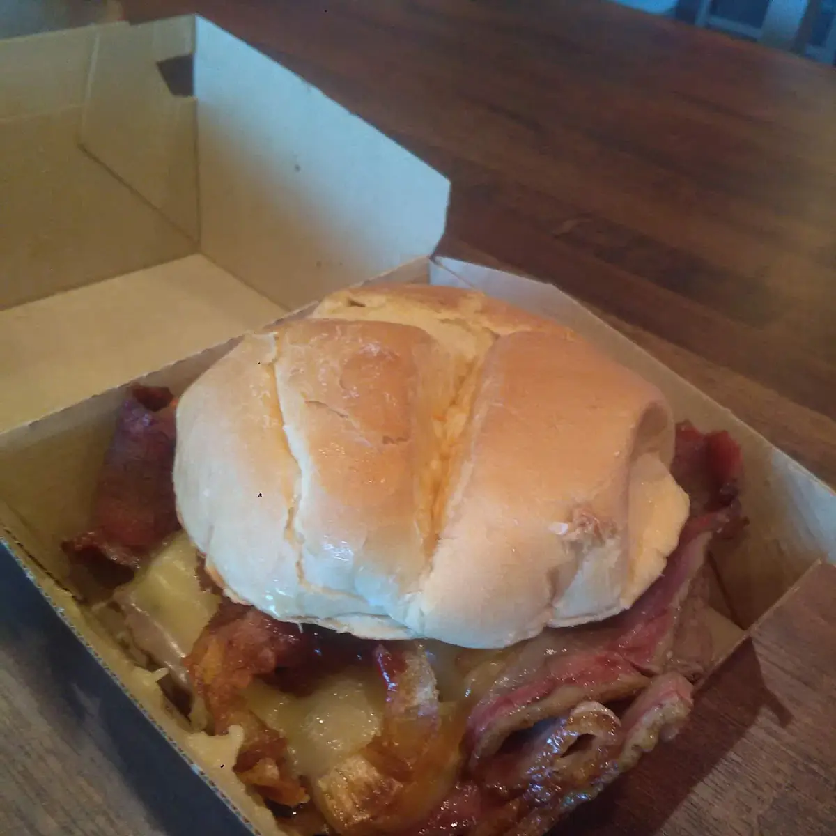 Quarter Pound Chopped Brisket Sandwich