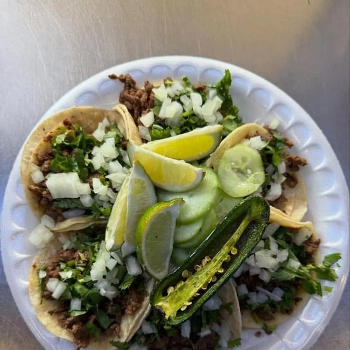 Steak Taco with Salsa Verde