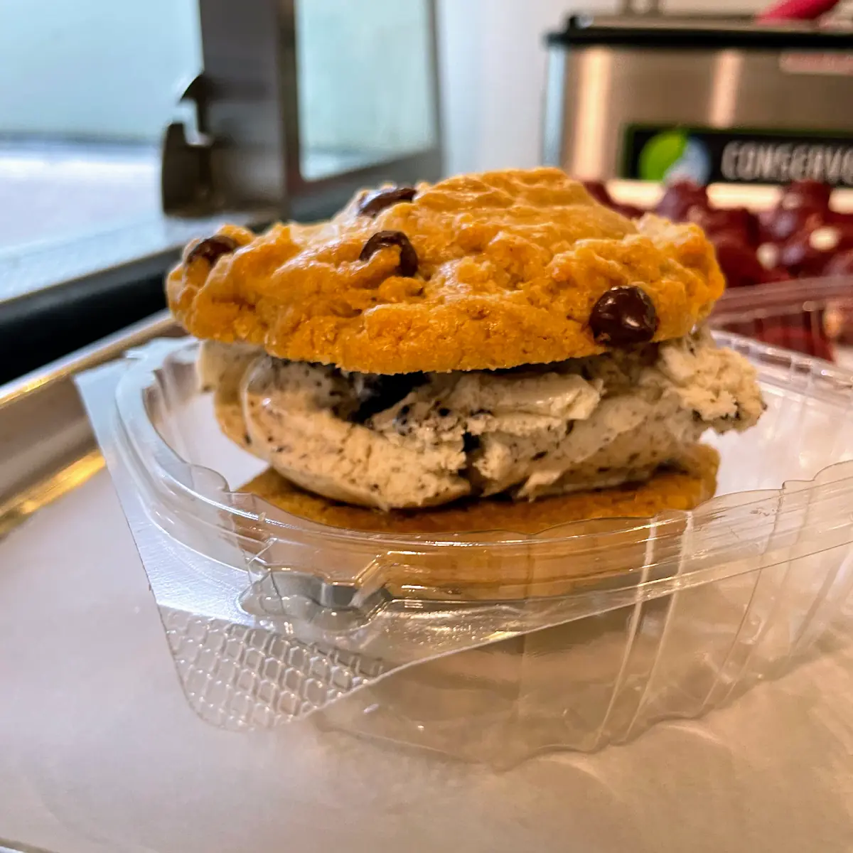 Chocolate Ice Cream Cookie Sandwich