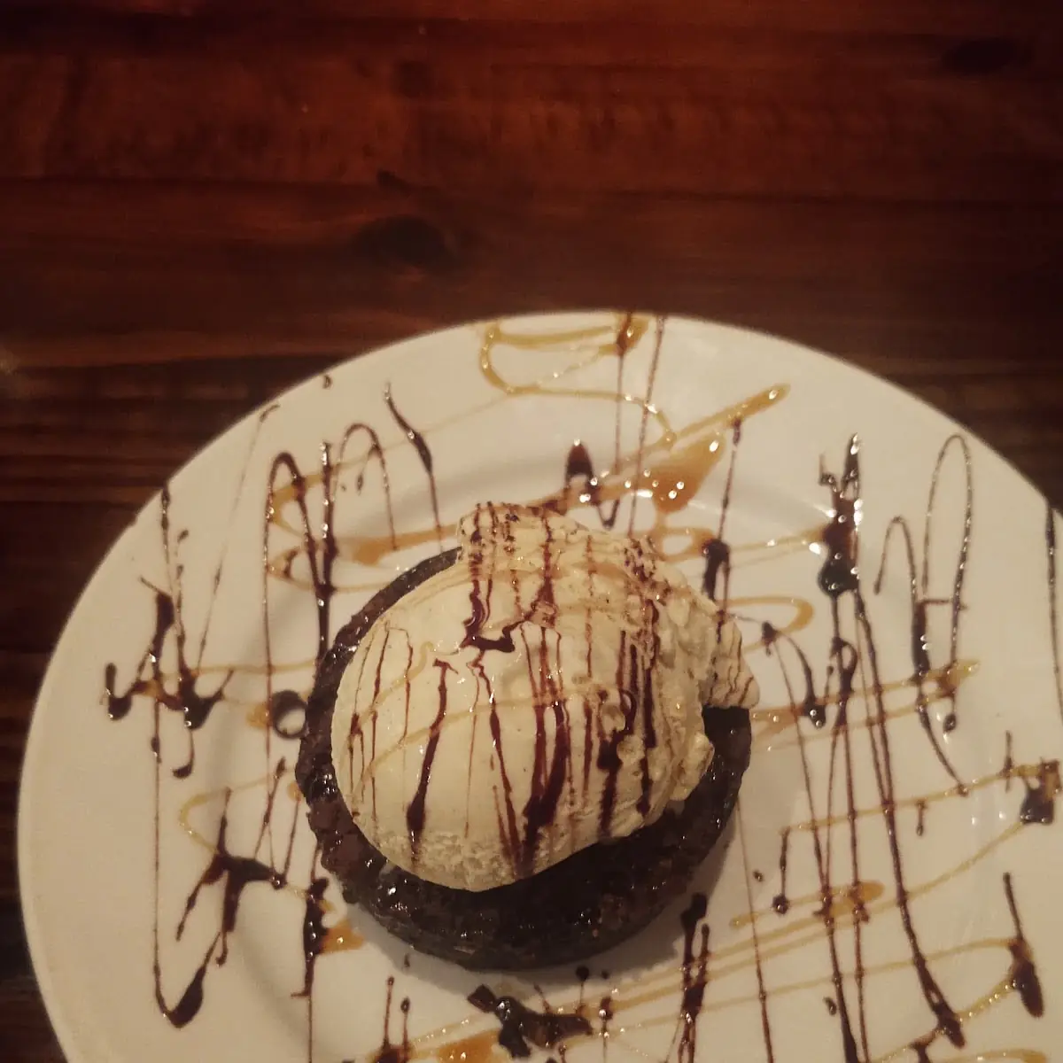 Lava Cake with Vanilla Ice Cream